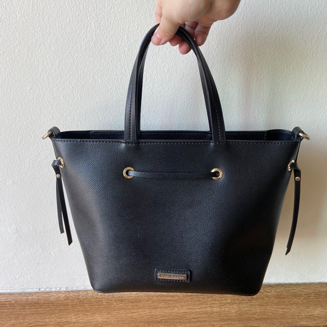 Tas Hush Puppies Selena Hitam Black Satchel Bag Original