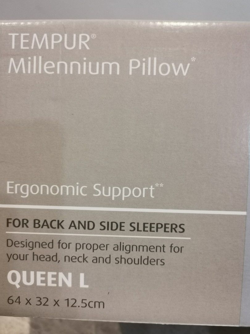 Tempur Millennium Pillow, Furniture & Home Living, Bedding & Towels on ...