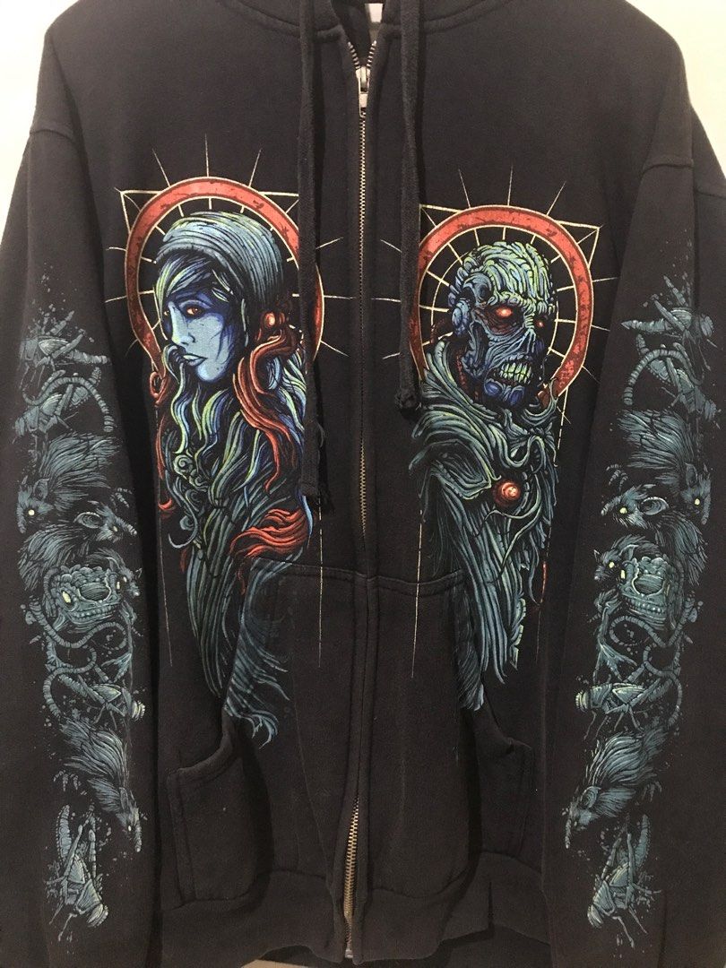 The Black Dahlia Murder Tultex Hoodie Fesyen Pria Pakaian Baju Luaran di Carousell