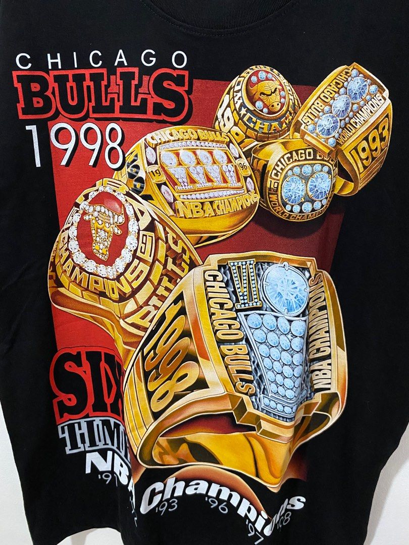 Chicago bulls sales 6 rings shirt