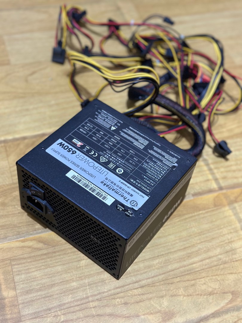 Thermaltake Litepower 650W, Computers & Tech, Parts & Accessories ...