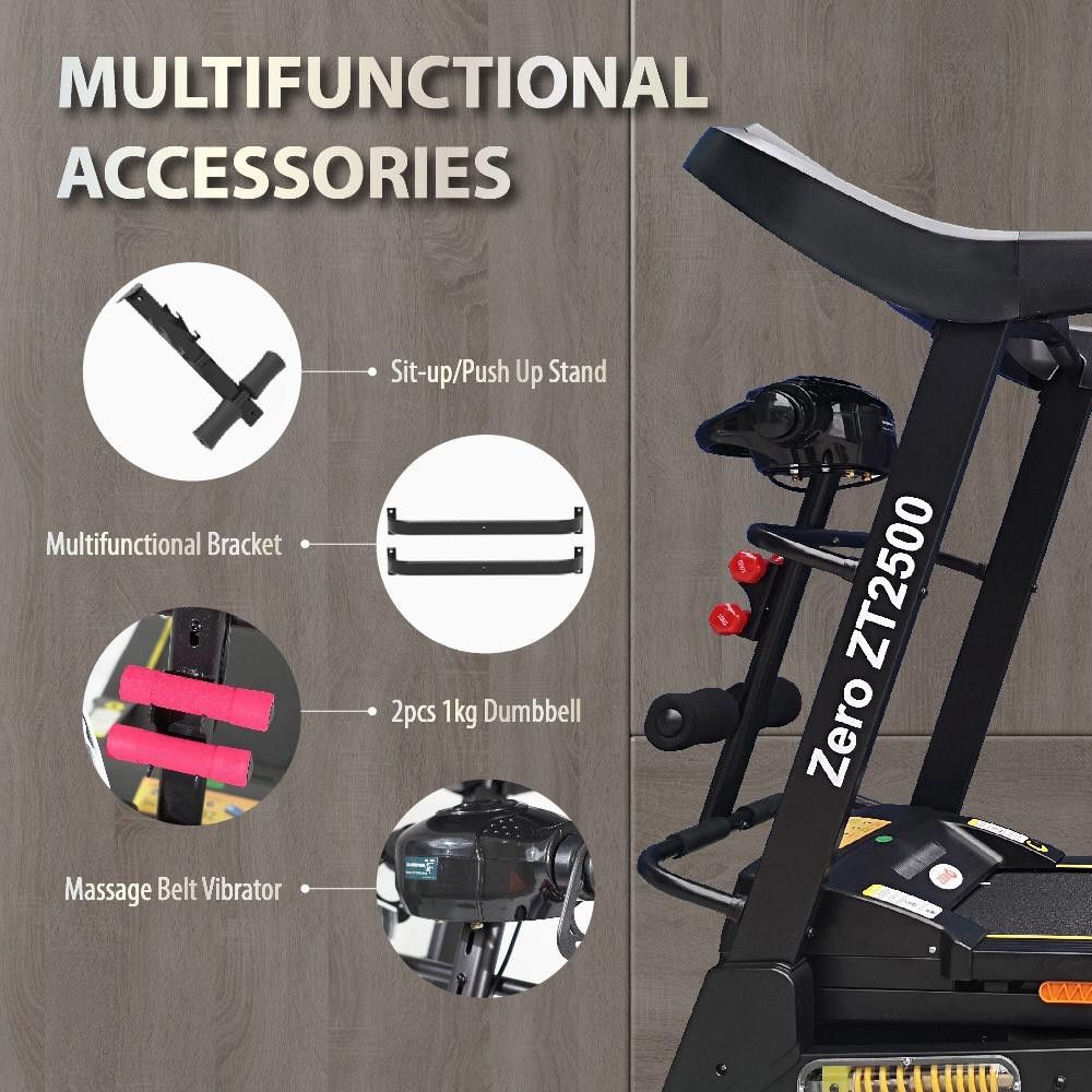 Treadmill Zero ZT2500, Sports Equipment, Exercise & Fitness, Cardio