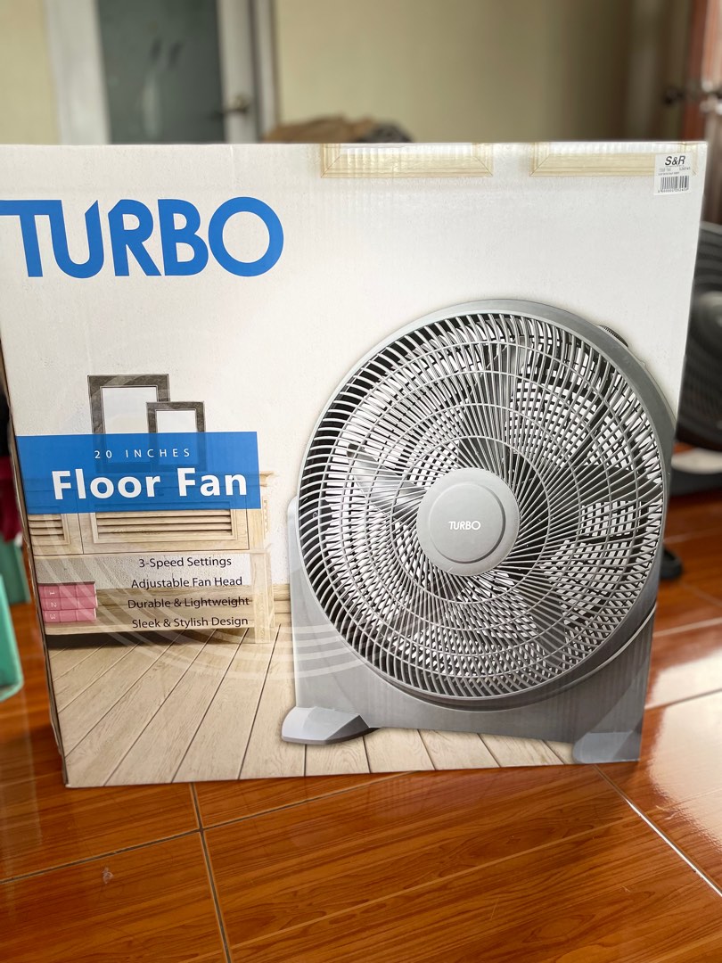 Turbo Floor Fan 20 inches (Brand new), Furniture & Home Living
