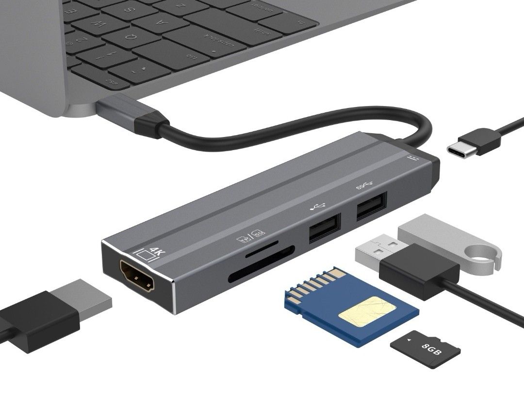 Type C 6 in 1 adaptor (Category: Cables & Adaptors) located in Las Pinas. Submitted by jpntrader (Listing ID 1199997165, Image 1). Description: .