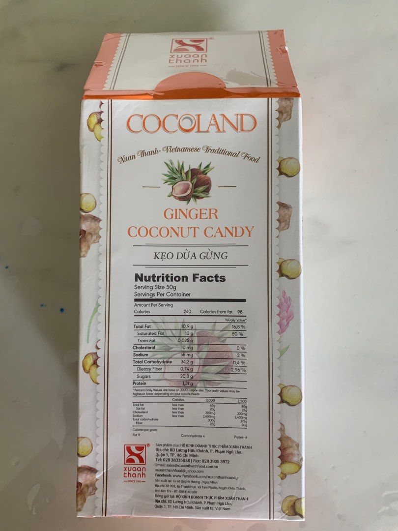 Vietnamese ginger coconut candy, Food & Drinks, Other Food & Drinks on Carousell