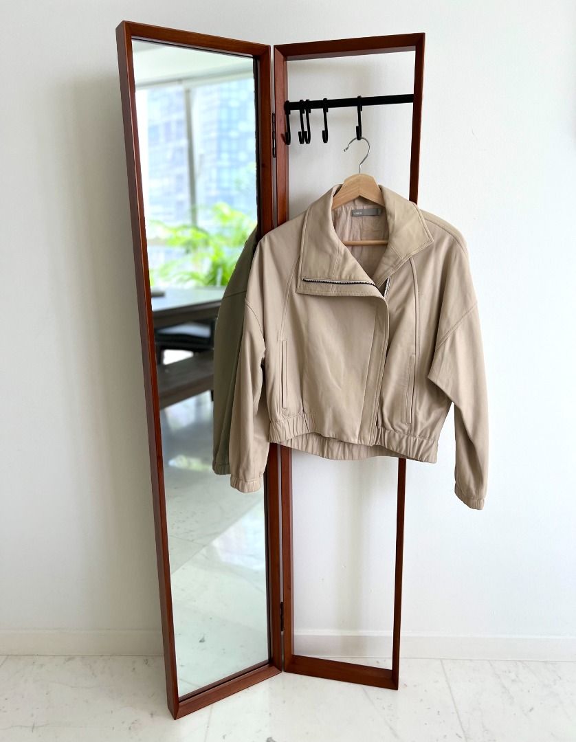 Vince asymmetrical leather jacket hot sale