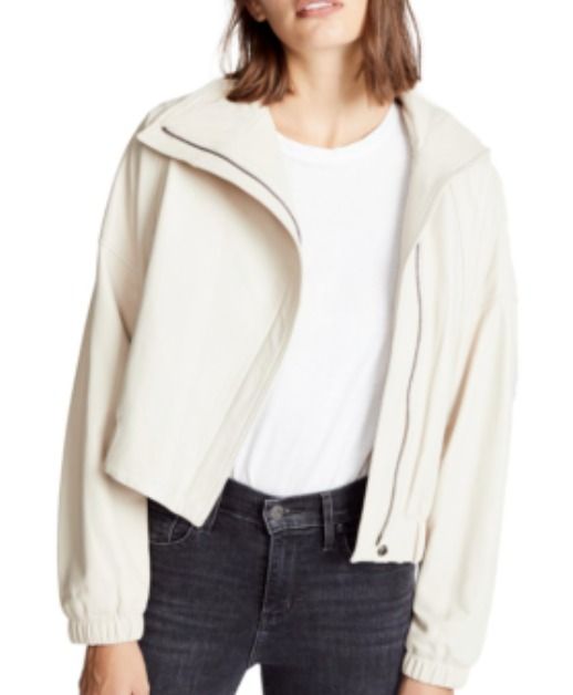 Vince asymmetrical cheap leather jacket
