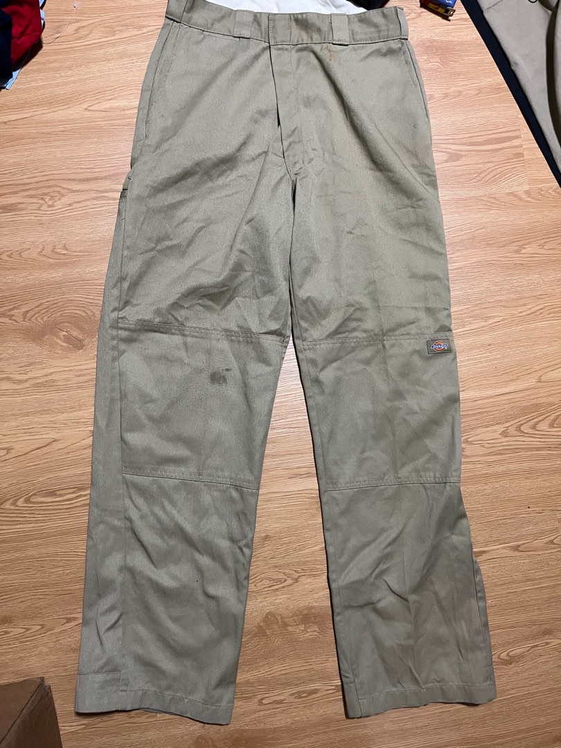 vintage khaki dickies cargo work pants, Men's Fashion, Bottoms