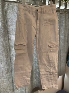 white cargo jeans
