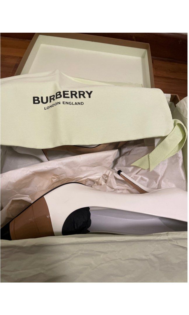 White leather Burberry pumps UK 5 Annalise 90 Luxury Sneakers