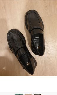 Zara black loafers