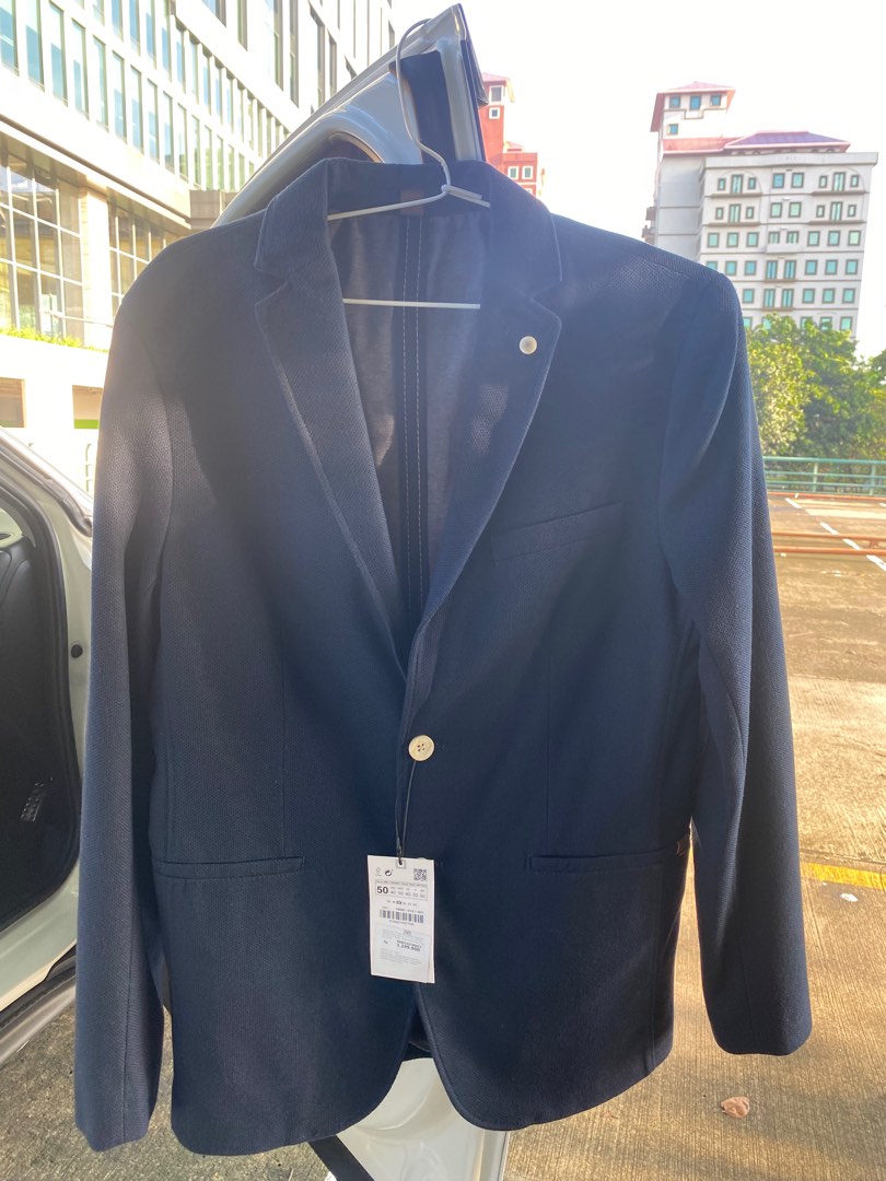 Zara Man Blazer BARU Belum dipakai, Fesyen Pria, Pakaian ...