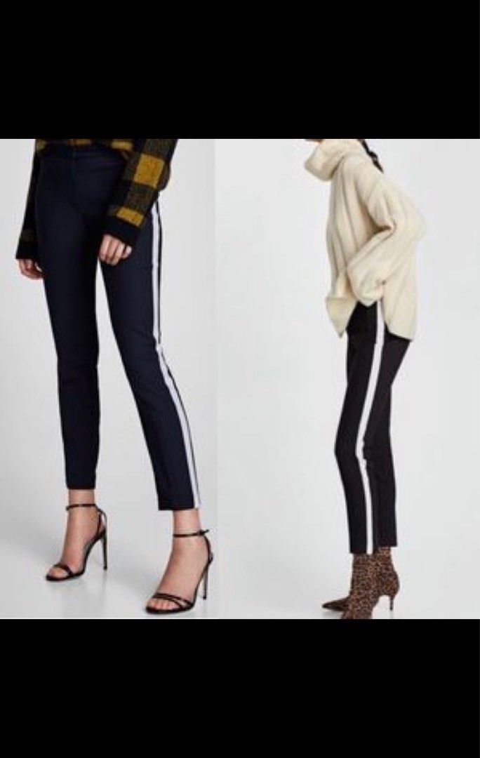 zara side stripe leggings