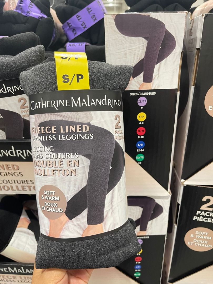 Catherine malandrino fleece lined leggings sale