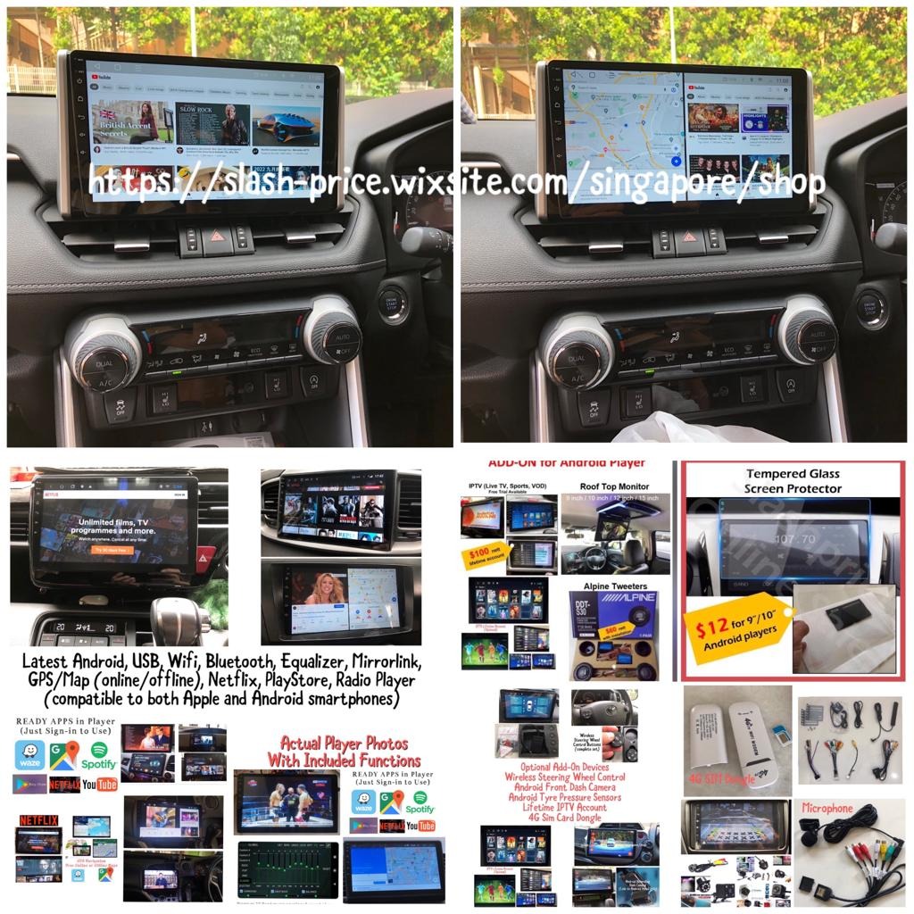 2GB RAM with INSTALLATION Toyota RAV 4 Latest 10.1" Android Wifi USB