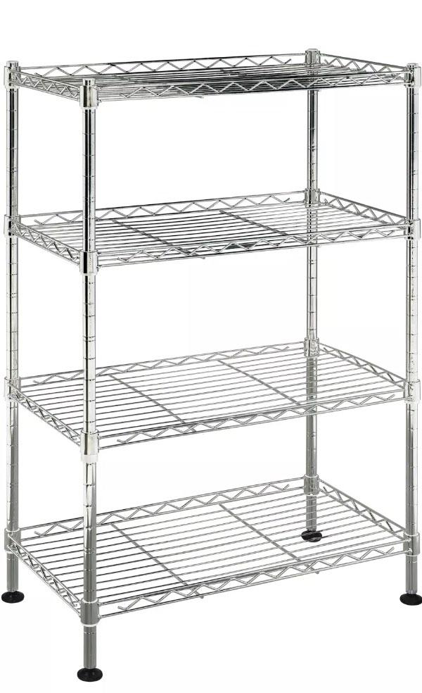 4 tier Shelves stainless, Furniture & Home Living, Furniture, Shelves