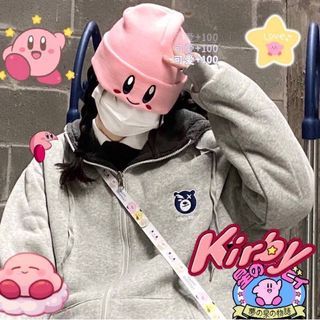 可愛卡比帽潮牌毛帽