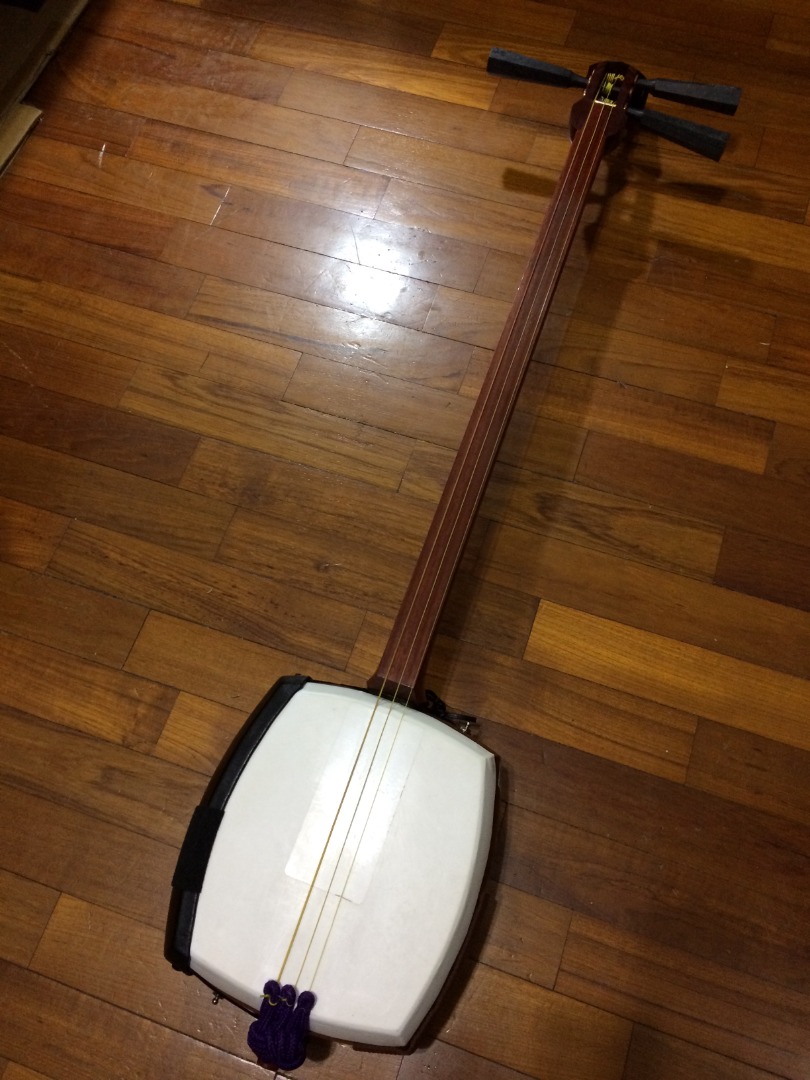 二手初階型ST1津輕三味線+配件大全套花梨木和樂器邦樂和楽レトロ和樂器