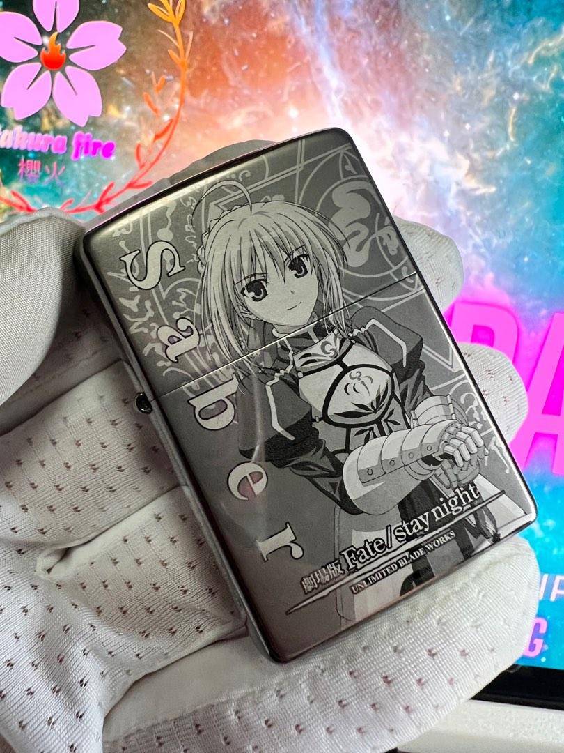 🔥 ZIPPO 🔥2009年日版Fate/Stay Night Saber 亞瑟王/ 魔法師遠坂凜鍍