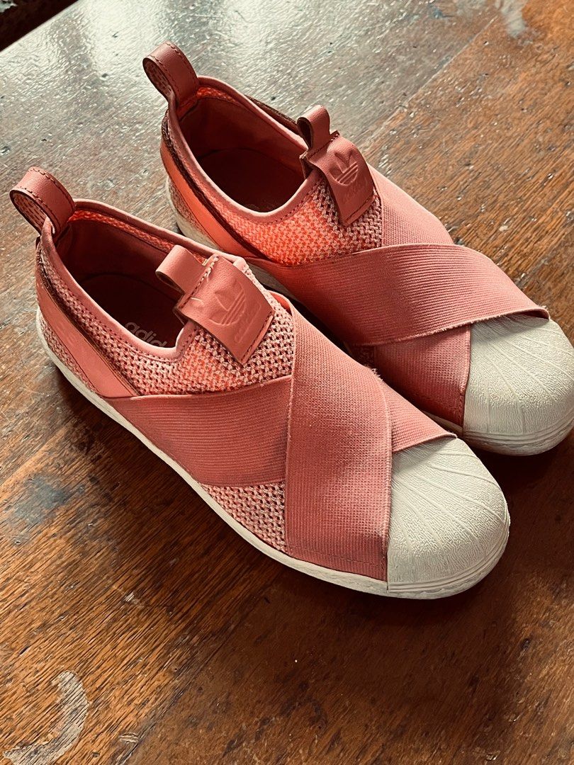 Tenis adidas slip on rose clearance
