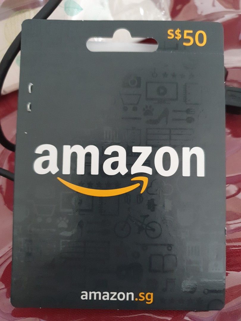 Amazon Gift Card - 50 Sgd, Tickets & Vouchers, Store Credits On Carousell