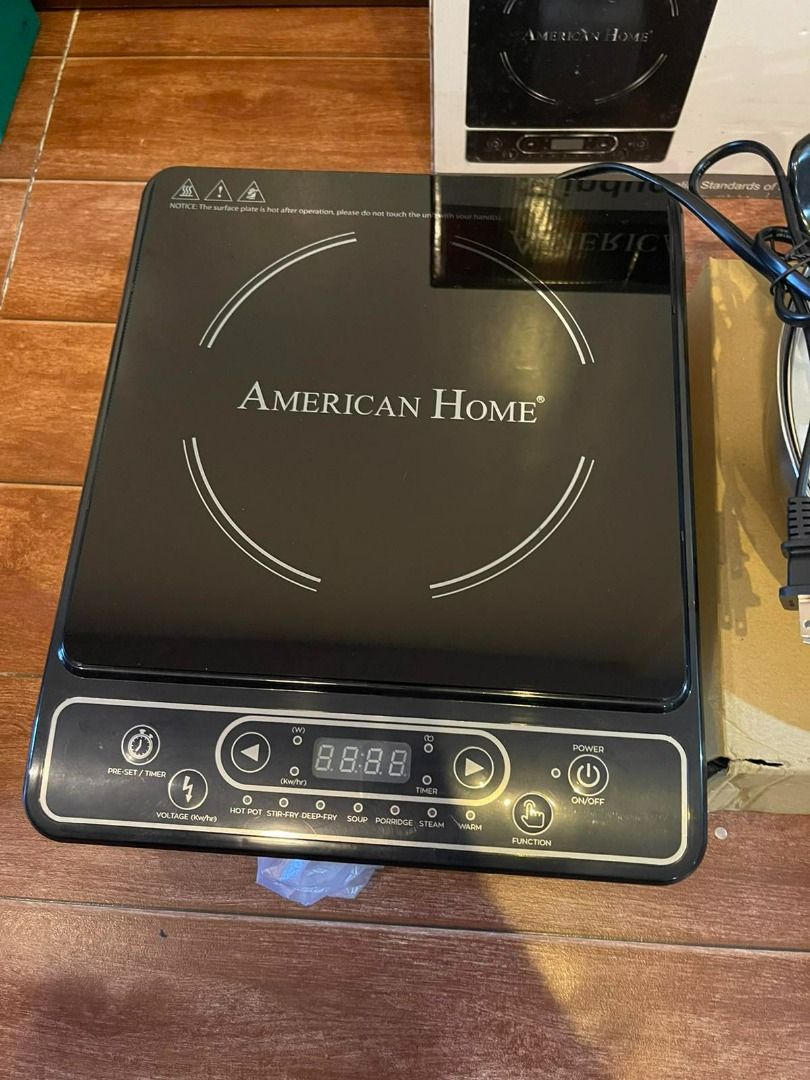 AMERICAN HOME Induction Cooker AIC1200B, Furniture & Home Living