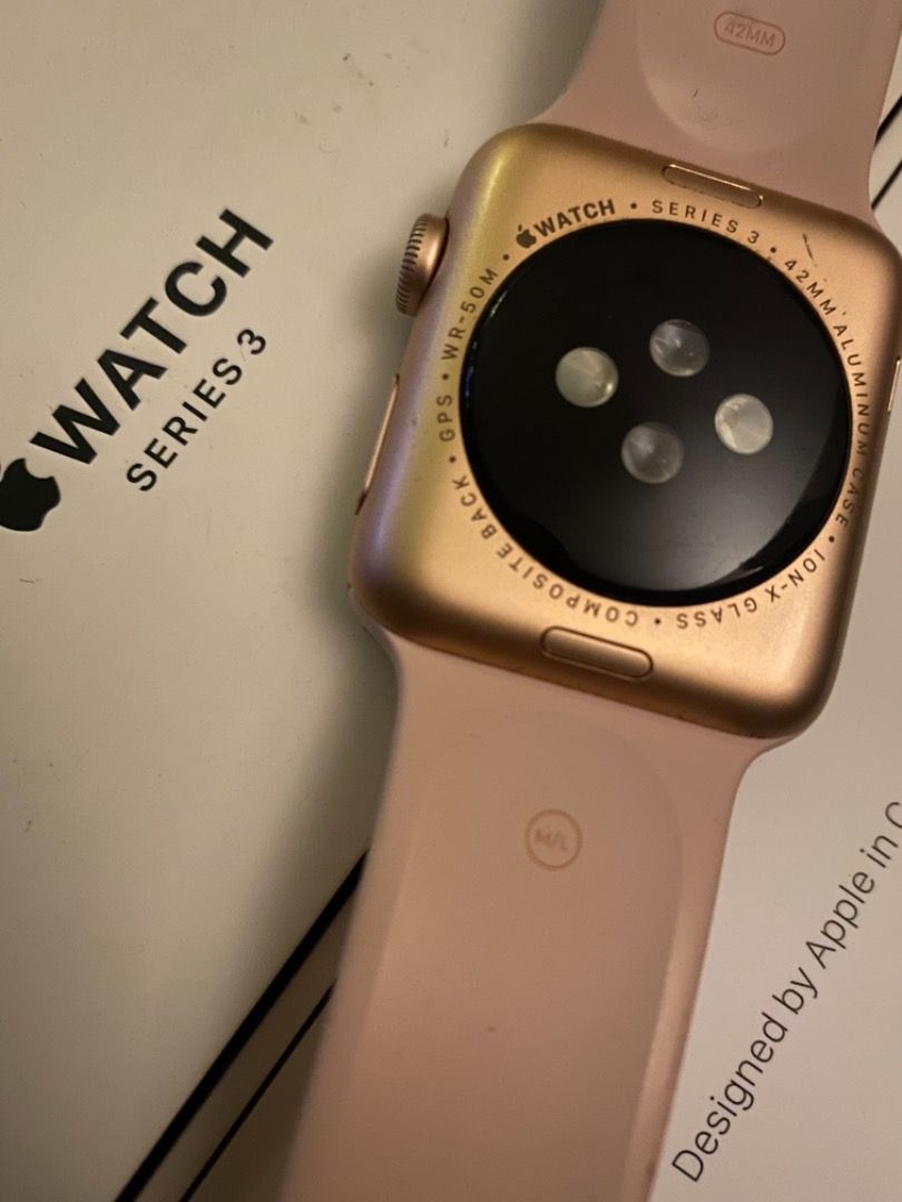 Apple watch 3 42mm rose gold discount