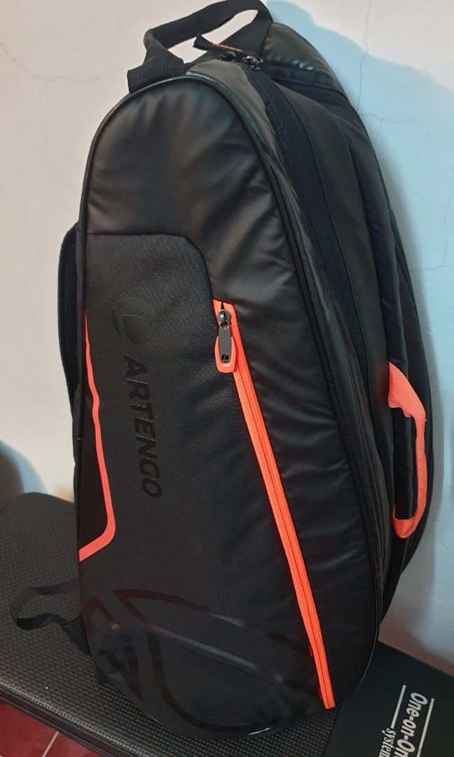 Buy Tennis Bag 530 L - Black/Orange Online | Decathlon