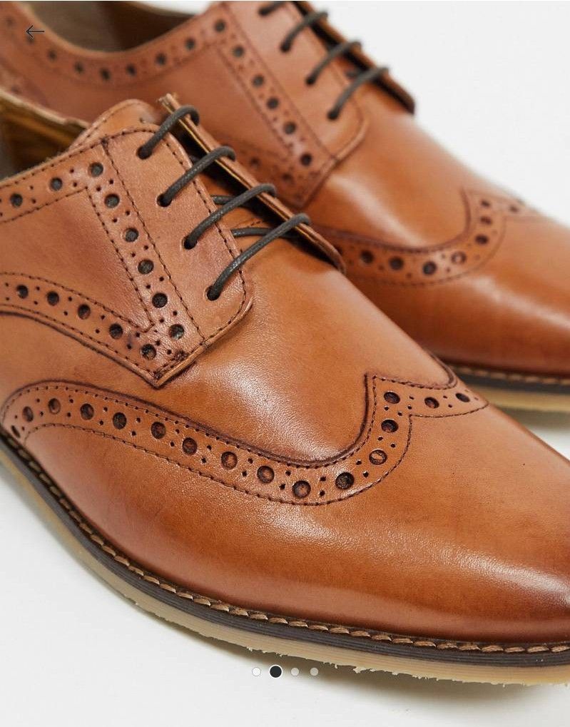 ASOS Brogue Shoes Men s Fashion Footwear Dress Shoes on Carousell