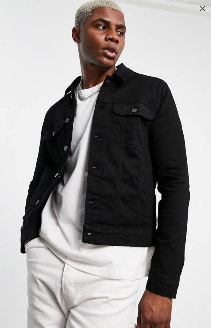 Western denim jacket mens store