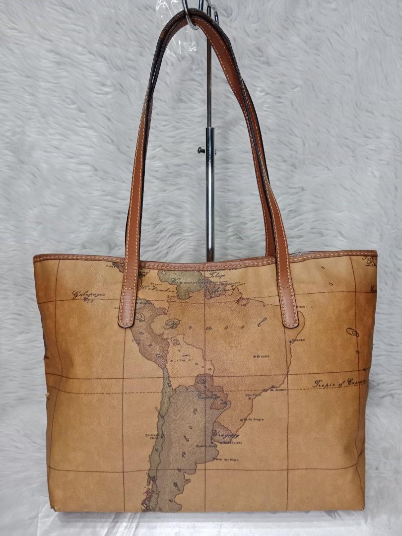 Authentic Alviero Martini Tote Bag with Flaws (Category: Shoulder Bags) located in Manila. Submitted by sassypurchased (Listing ID 1194390181, Image 2). Description: Pls see all photos for condition and flaws From Japan Preloved Shop NOT UKAY SOURCE NO HAGGLING PLS H-11 L-13 W-6 inches approx Handle Drop: 10 inches approx DETAILS ARE POSTED IN THE PIC ♥️Sold as is. What you see is what you get. Price reflects condition ♥️Please manage your expect