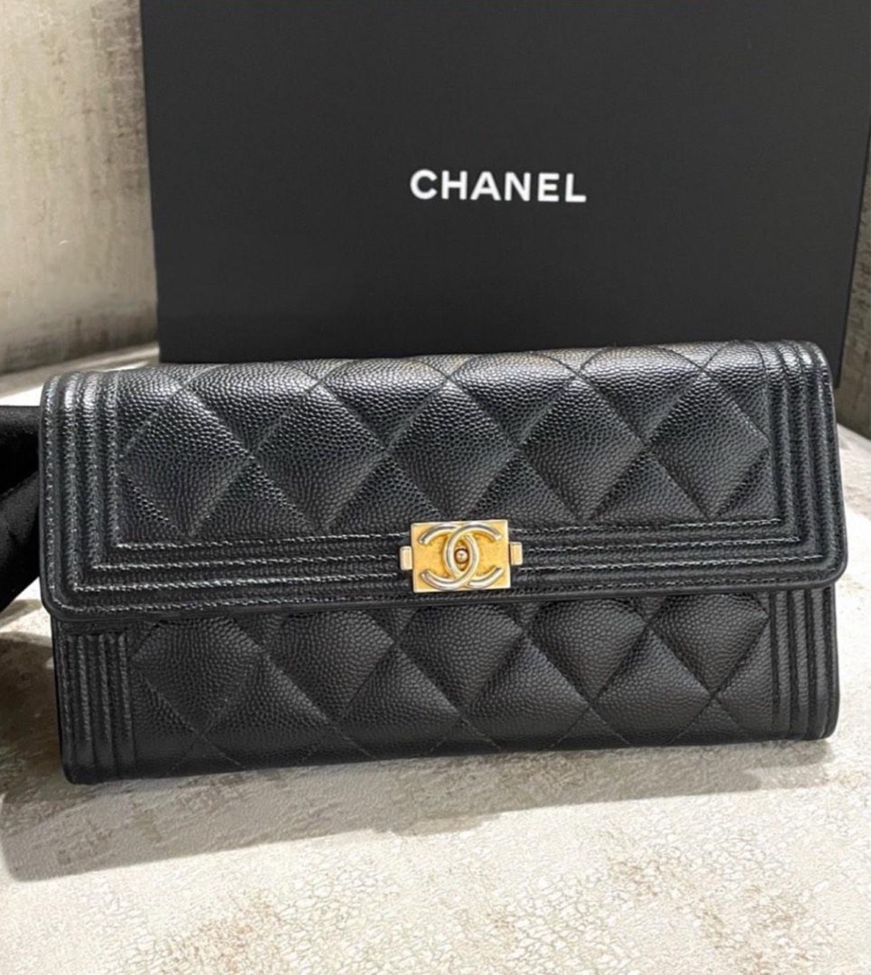 AUTHENTIC CHANEL LEBOY WALLET, Luxury, Bags & Wallets on Carousell