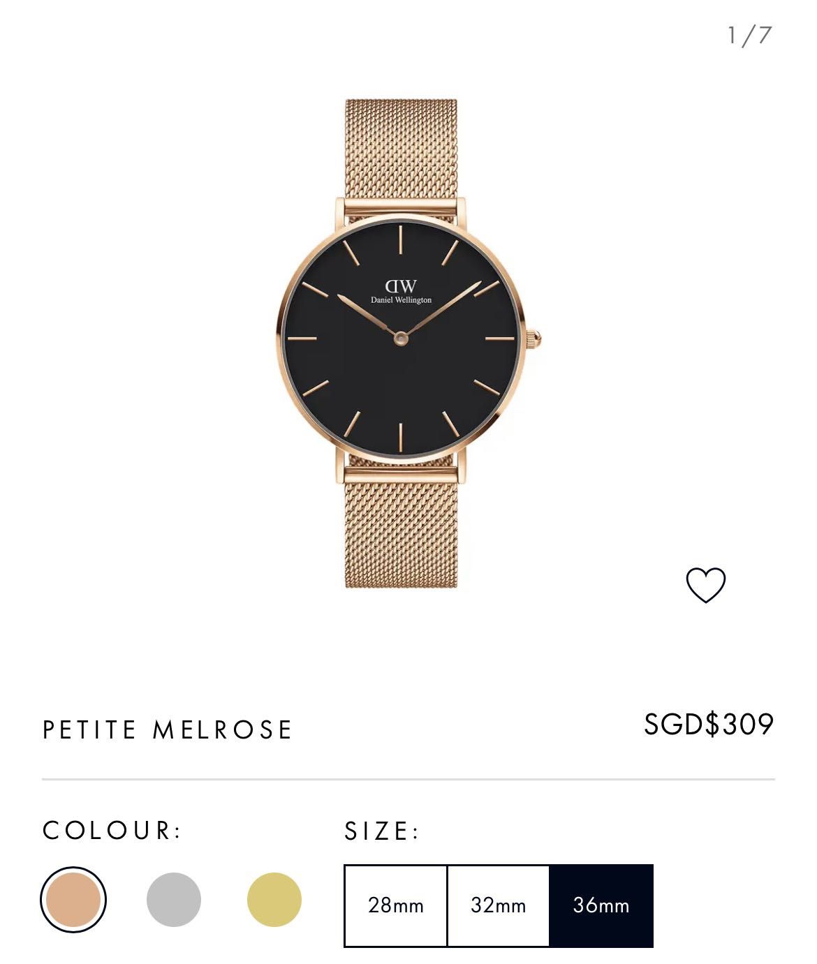 Daniel wellington petite new arrivals melrose 36mm