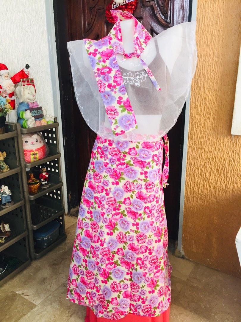 BARO T SAYA FILIPINIANA COSTUME FLORAL PINK Women s Fashion