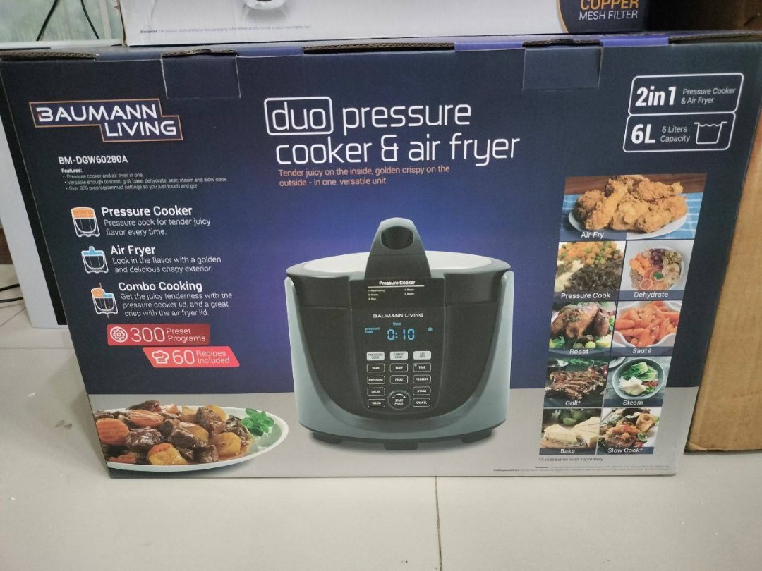 Baumann air fryer pressure cooker best sale