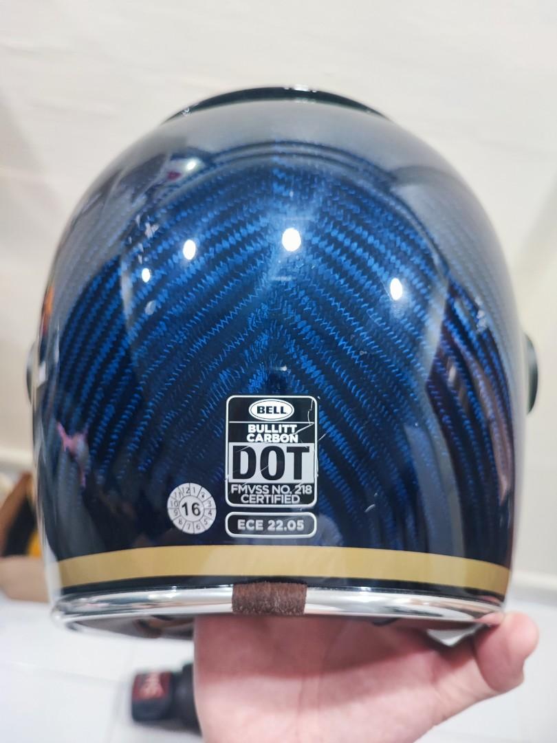 Bell Bullitt Carbon Helmet Candy Blue Motorcycles Motorcycle