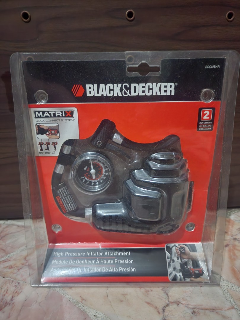 BLACK+DECKER BDCMTHPI - MATRIX High-Pressure Inflator Attachment 