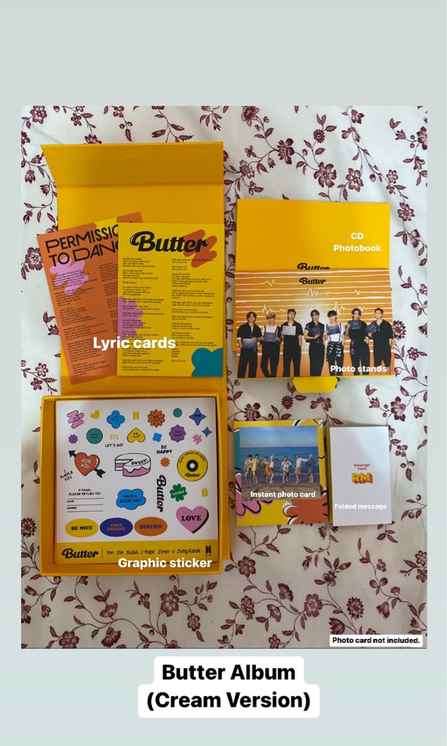 BTS BUTTER ALBUM(Cream Version), Hobbies & Toys, Music & Media, CDs