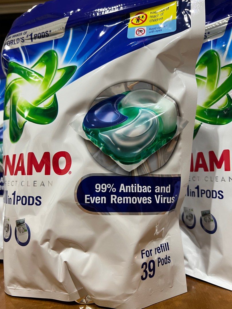 [Bundle of 4] Dynamo Perfect Clean Laundry Pods 39sx4, Furniture & Home