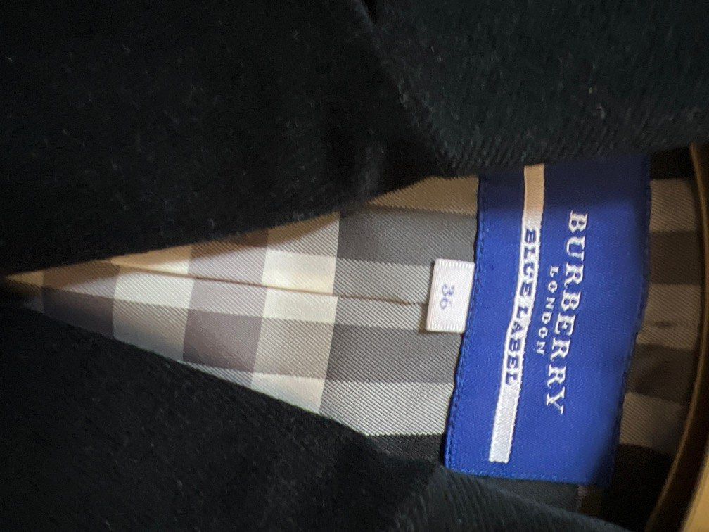絕版日本Burberry Blue label 燈芯絨面外套細碼size 36, 女裝, 外套及