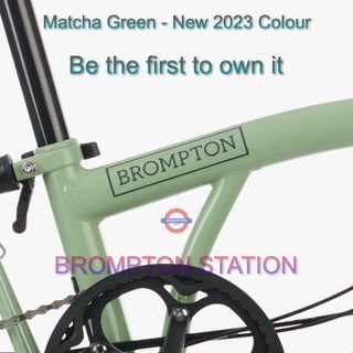 C Line 2023 Matcha Green Explore Mid Brompton - Be The First To Own (M6L) BNIB Foldable Bicycle Bike