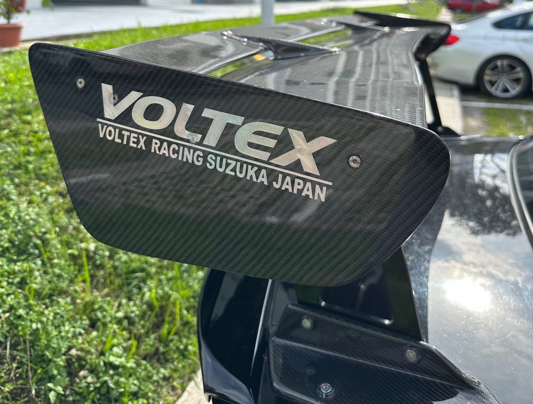 Carbon fiber Voltex type 5 GT WING REPLICA 1600mm, Car Accessories,  Accessories on Carousell