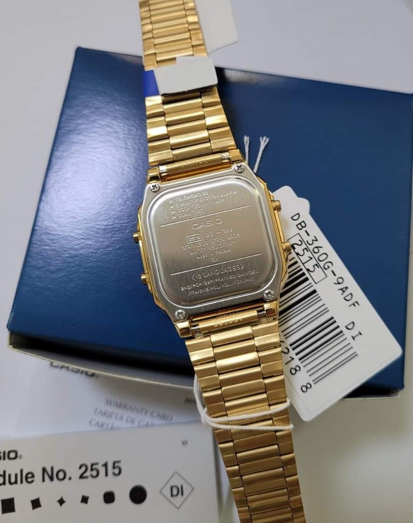 Casio DB360 Gold, Men's Fashion, Watches & Accessories, Watches on ...