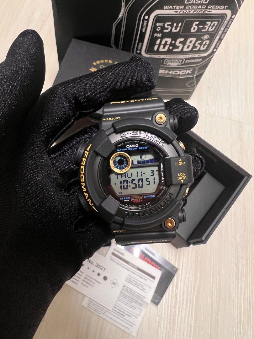 CASIO】 G-shock FROGMAN 30周年蛙GW-8230B-9A, 名牌, 手錶- Carousell