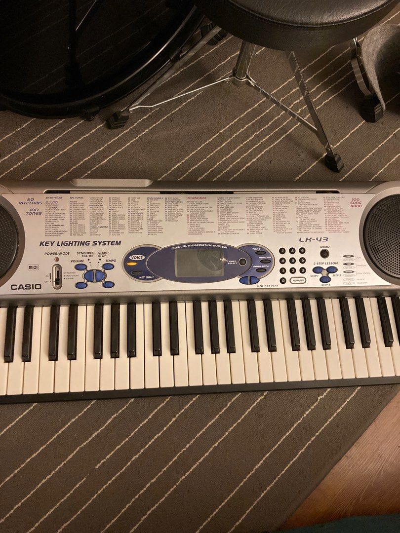 Casio LK43 Keyboard, Hobbies & Toys, Music & Media, Musical