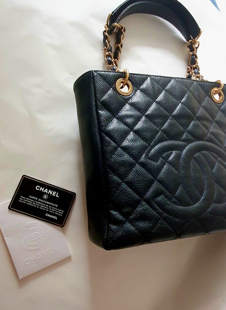 Buy Authentic, Preloved Chanel Petite Shopping Tote XL with Silver Hardware  Black Bags from Second Edit by Style Theory