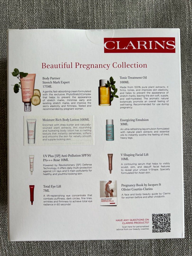 Clarins pregnancy set, Babies & Kids, Maternity Care on Carousell