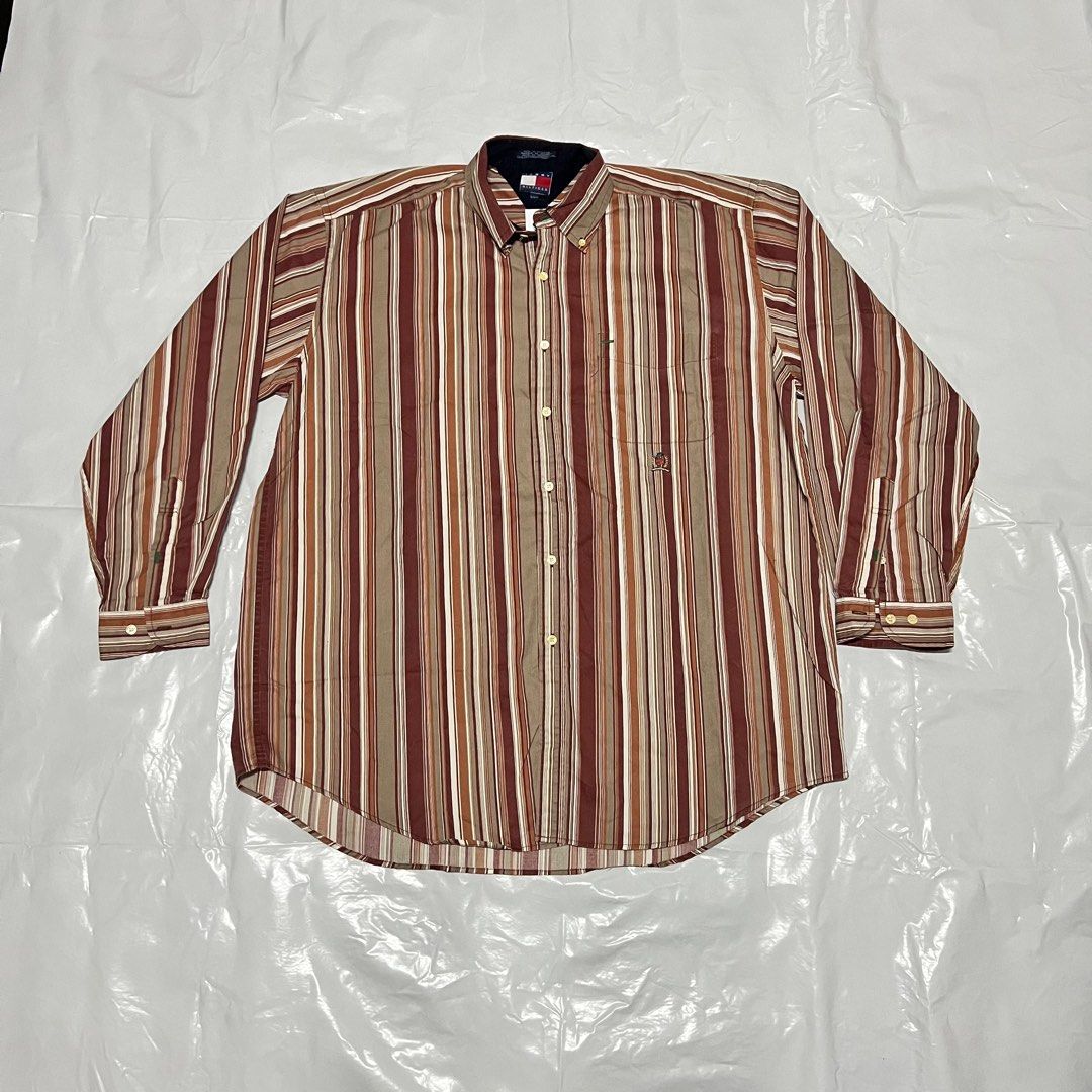 CLEARANCE SALE Vintage Tommy Hilfiger striped longsleeve button up