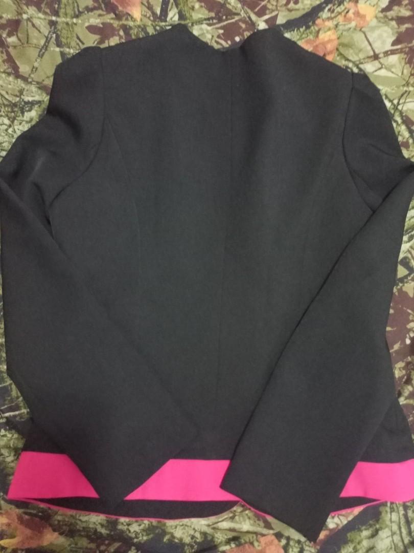Coat (Category: Coats, Jackets and Outerwear) located in Santa Rosa. Submitted by lenborbs (Listing ID 1194420317, Image 3). Description: well suited black coat with pink lining, xl on tag but can greatly fit on med and semi large width= 16 inches length = 23 inches arm length = 23 inches NOTE: ALL ITEMS POSTED IS AVAILABLE UNLESS THERE IS A SOLD MARK.