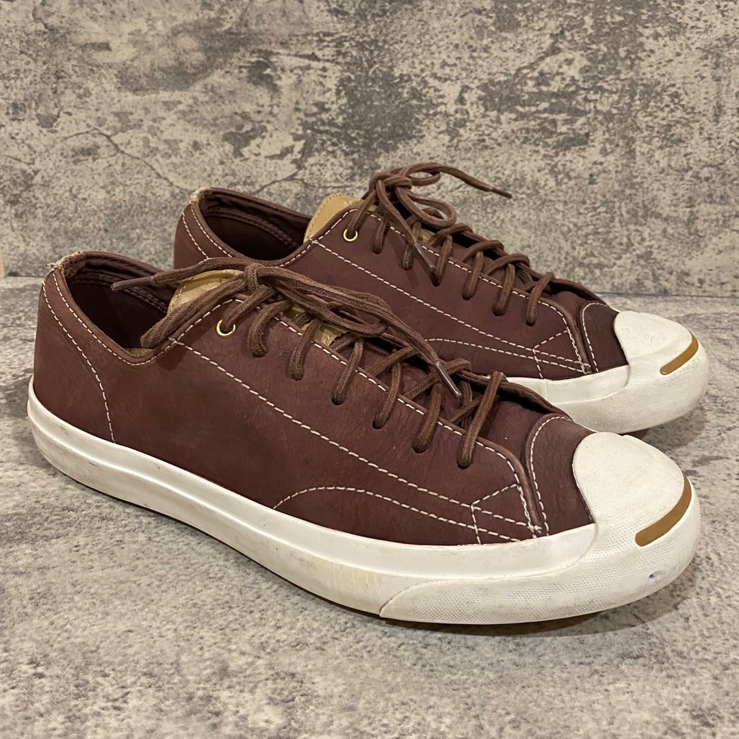 Jack purcell best sale leather trainers